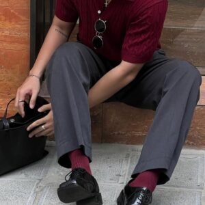 Pantalon gris – style old money « Quiet Luxury »